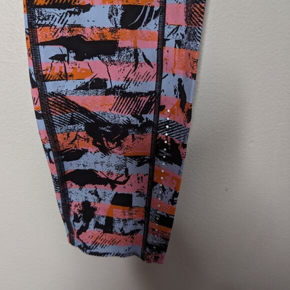 Lululemon Fast & Free 7/8 Tight II Nulux 25" Inversion Multi Pink Blue Orange 8 - Picture 8 of 11